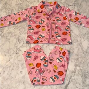 Jessica Simpson Pink Pajama Set with Fun Print 3T